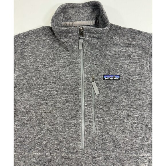 Patagonia Mens Synchilla Marsupial Jacket 1/2 Zip Fleece Pullover Sz Small Gray - Picture 2 of 10